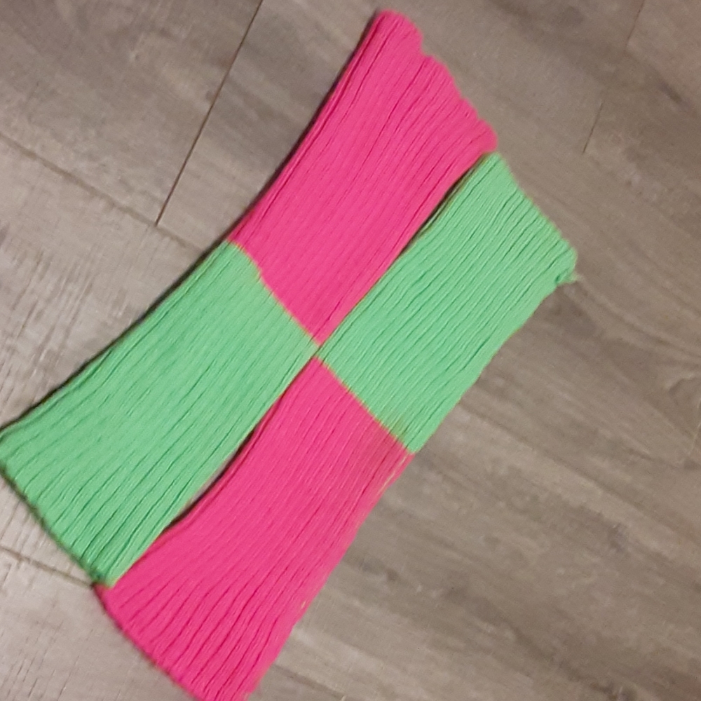TWO pairs of girls legwarmers
